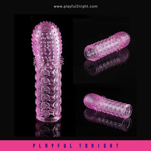 Crystal Condom Penis Extension Sleeve For Men - Image 5