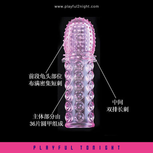 Crystal Condom Penis Extension Sleeve For Men - Image 4