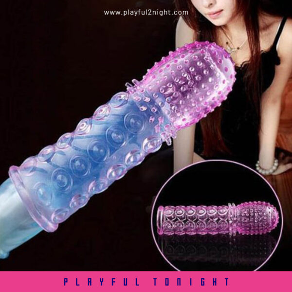 Crystal Condom Penis Extension Sleeve For Men - Image 3