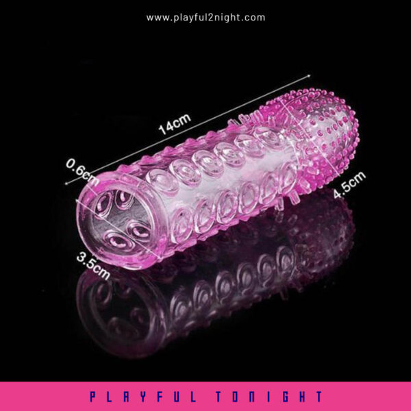 Crystal Condom Penis Extension Sleeve For Men - Image 2