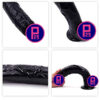 Lance's Black Cock Ultra-Realistics Dildo - Image 3