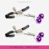 Purple Bell Nipple Clamps BDSM Sex Toy - Image 7