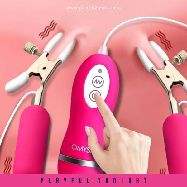 Pinky Remote Vibrator Nipple Clamps - Image 2
