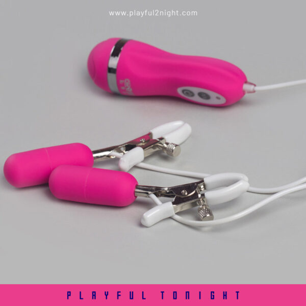 Pinky Remote Vibrator Nipple Clamps - Image 3