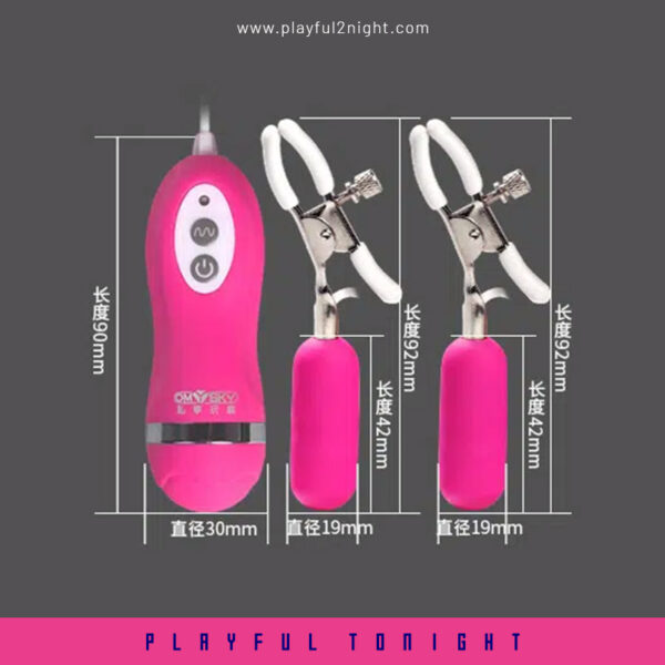 Pinky Remote Vibrator Nipple Clamps - Image 7