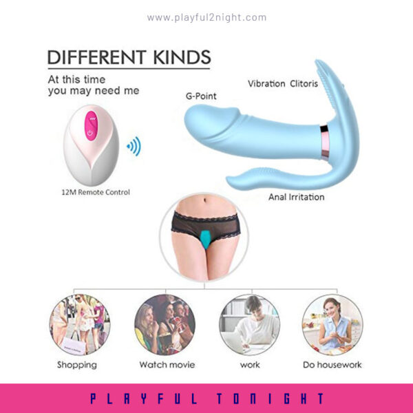 Naughty Kitty Wireless Remote Vibrator Panties - Image 5
