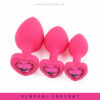 Anal Trainer Toy Beginners Set Silicone Jeweled Butt Plugs - Image 2