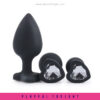 Anal Trainer Toy Beginners Set Silicone Jeweled Butt Plugs - Image 5
