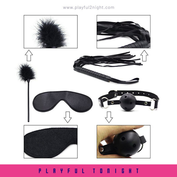 Black SM Set for BDSM - Image 5