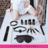 Leather Genuine SM Set For BDSM With Bag (Black) - Image 3