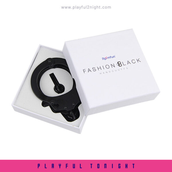 SM Sexual Fashion Black Handcuffs - Image 4