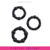 Blush Stay Hard Clear Beaded Cock Ring - Image 4