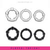 Blush Stay Hard Clear Beaded Cock Ring - Image 6