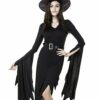 Classic Witch Dress Costume With Cap Halloween Costumes - Image 3