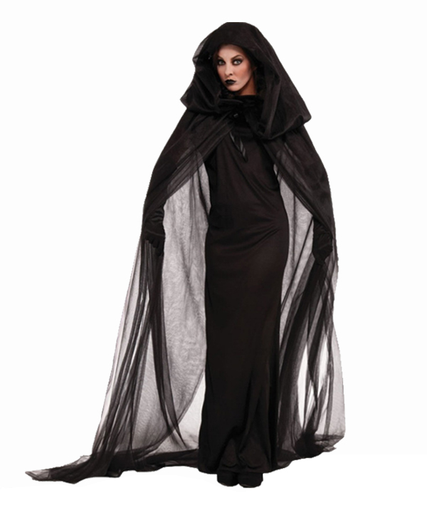 Eternatastic Women's Halloween Hood Costume Dark Sorceress The Haunted Costume