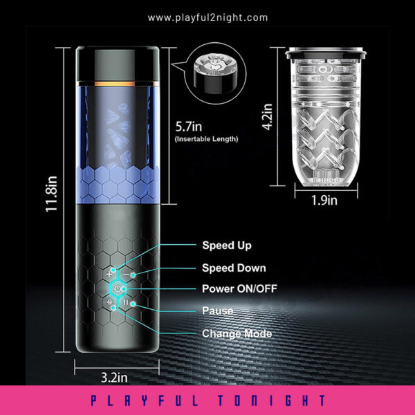 OMYSKY Swordsman Telescopic Rotary Masturbator Cup - Image 5