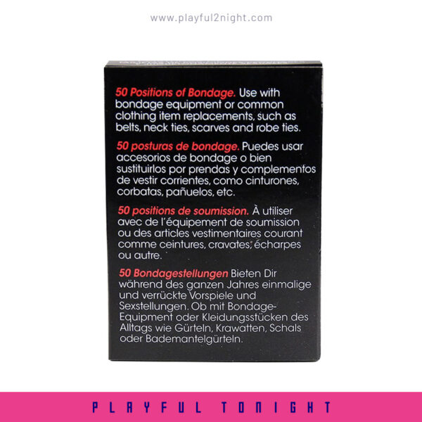 Couple Sex Game Playing Card: 50's Positions Of Bondage - Image 7