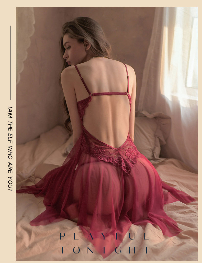 Red Hot Sexy Sweetie Front Closure Bodydoll Lace Lingeries by Playful2Night Online Sextoys Malaysia - Product Showcase 09