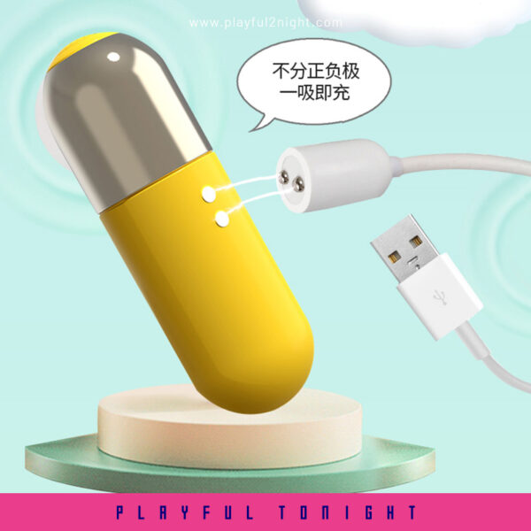 Leten Naughty Mini Yellow Egg Vibrator - Image 4