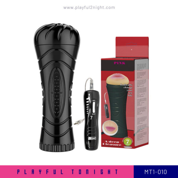 Playful2night_Pink Oral With 7 Type Of Vibration Masturbator Cup_MT1-010