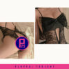Ribbon Tie-Up Sensual Lace Open Thong Bodysuit - Image 7