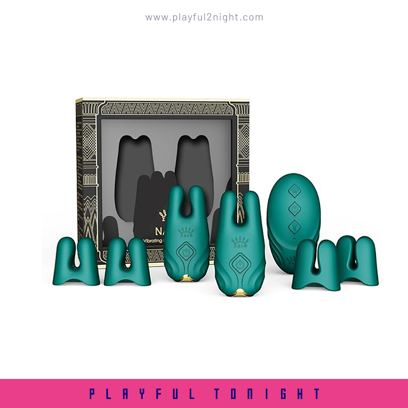 ZALO Nave Vibrating Nipple Clamps With Apps Control - Image 2