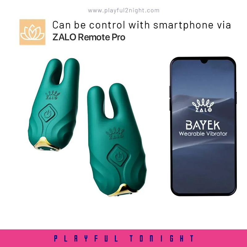 ZALO Nave Vibrating Nipple Clamps With Apps Control - Image 5