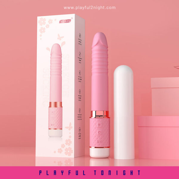 Playful Mini Telescopic Suction & Thrusting Vibrator - Image 2