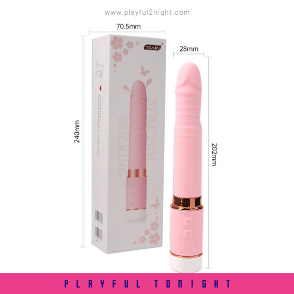 Playful Mini Telescopic Suction & Thrusting Vibrator - Image 7