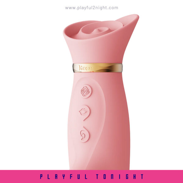 ZALO Rose Rabbit Thruster Vibrator - Image 2
