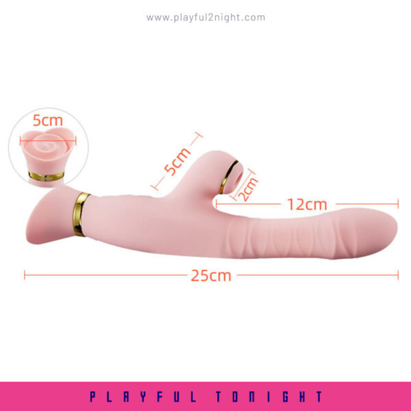 ZALO Rose Rabbit Thruster Vibrator - Image 7