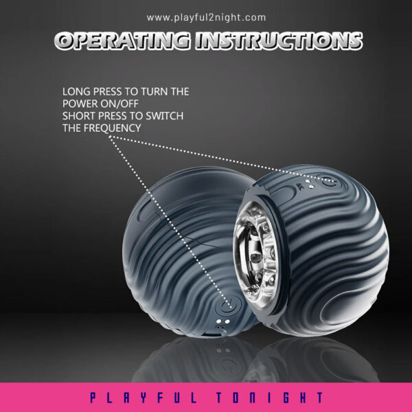 Dynamic Intense Stroker Vibration Masturbator Ball - Image 7