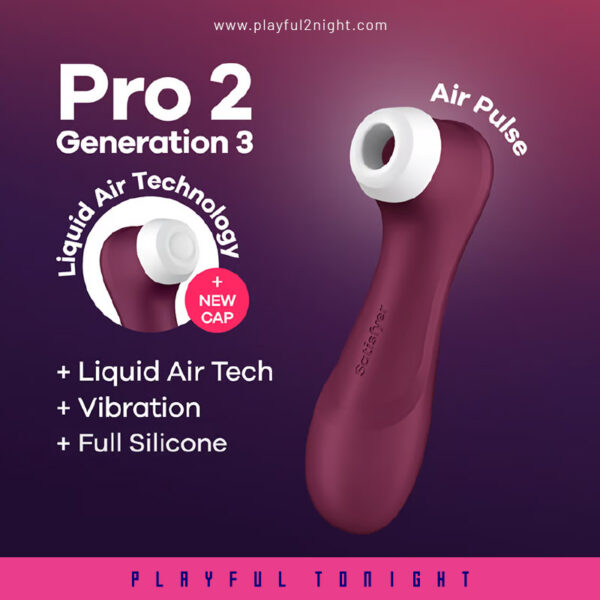 SATISFYER Pro 2 Generation 3 Vibrator Red - Image 3