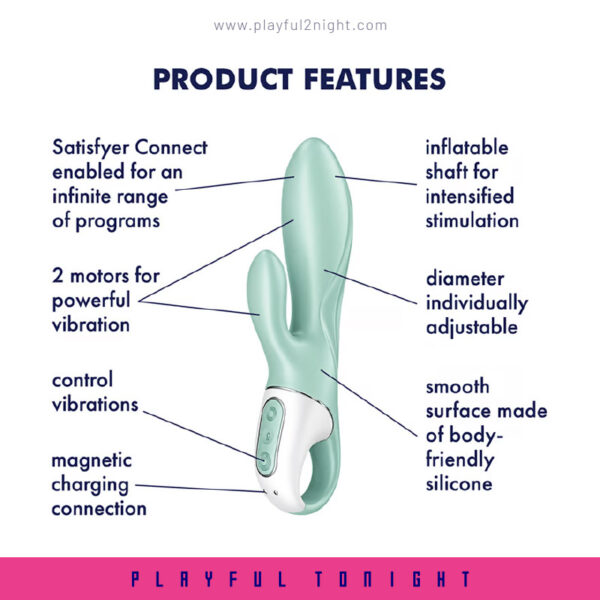 SATISFYER Air Pump Bunny 5 Vibrator With App Control - Image 2