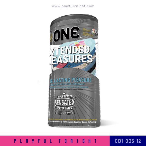 Playful2night_ONE® Extended Pleasures Condom 12's_CD1-005-12