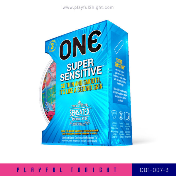 Playful2night_ONE® Super Sensitive Condom 3's_CD1-007-3