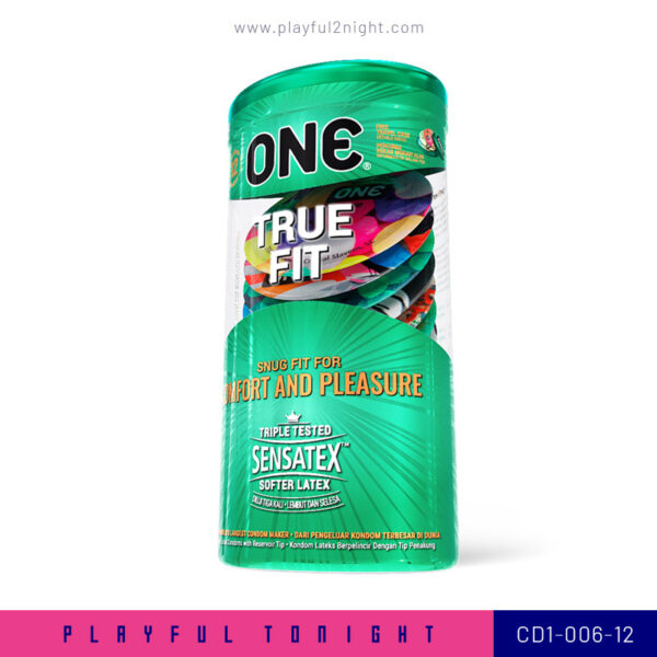 Playful2night_ONE® True Fit Condom 12's_CD1-006-12