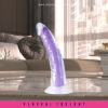 Blush Glow In The Dark Neon Purple 7 Inch Long Dildo - Image 6