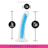 Blush Neo Elite Glow in the Dark Neon Blue 7inch Dildo - Image 7