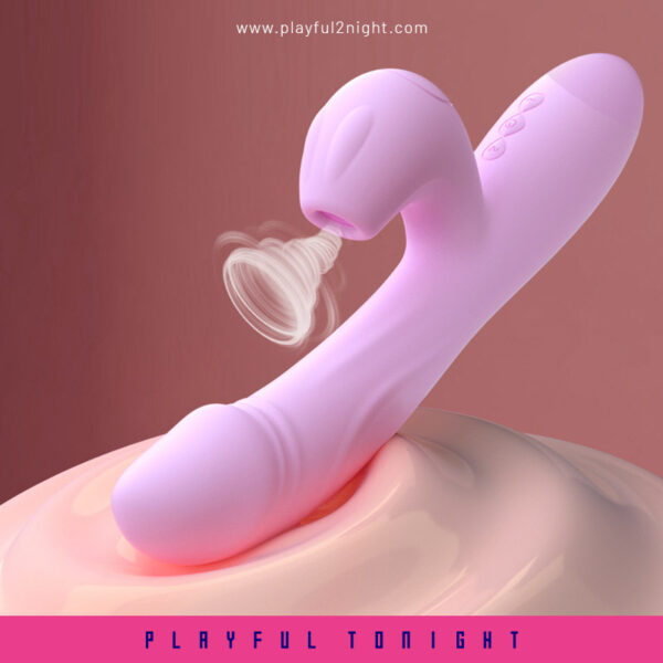 Leten Purple Kiss Stick Suction Vibrator - Image 3