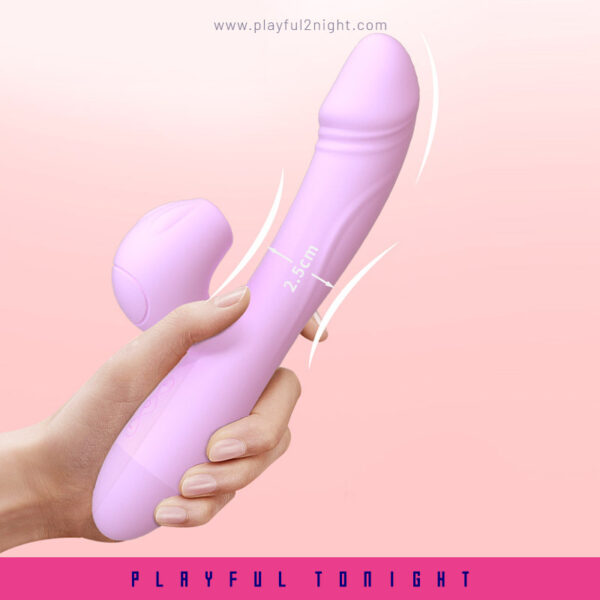 Leten Purple Kiss Stick Suction Vibrator - Image 5