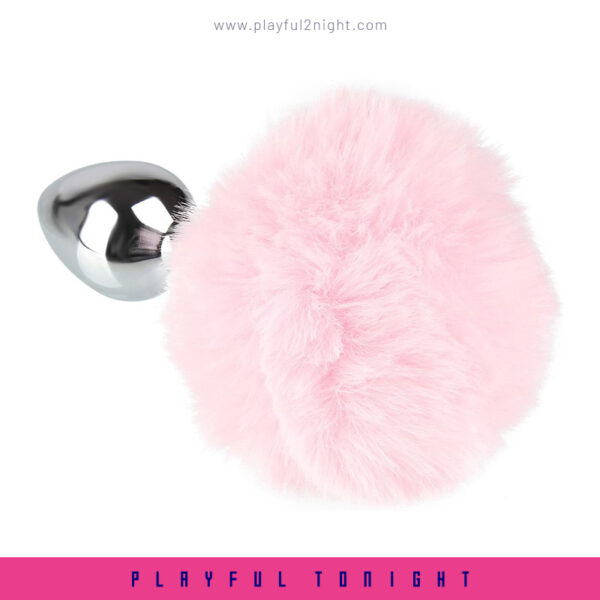 Pride Fluffy Bunny Tail With Small Size Anal Plug - Image 8