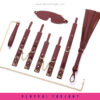 Roomfun® Wine Red Leather Bondage Set - Image 2