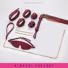 Roomfun® Wine Red Leather Bondage Set - Image 6