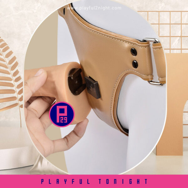 Roomfun®Liquid Silicone Dildo Buckle Wearable Pants - Image 4