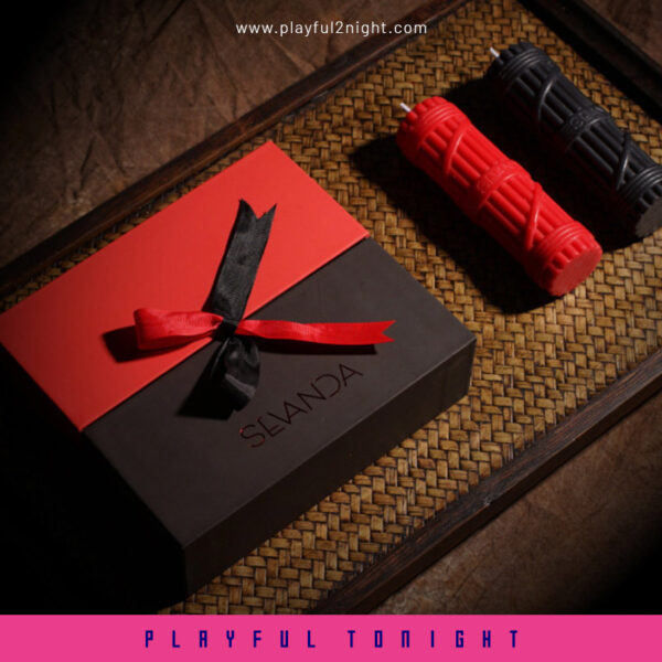 Sevanda Fetish Drip Candles Set Of 2 (Black & Red) - Image 2