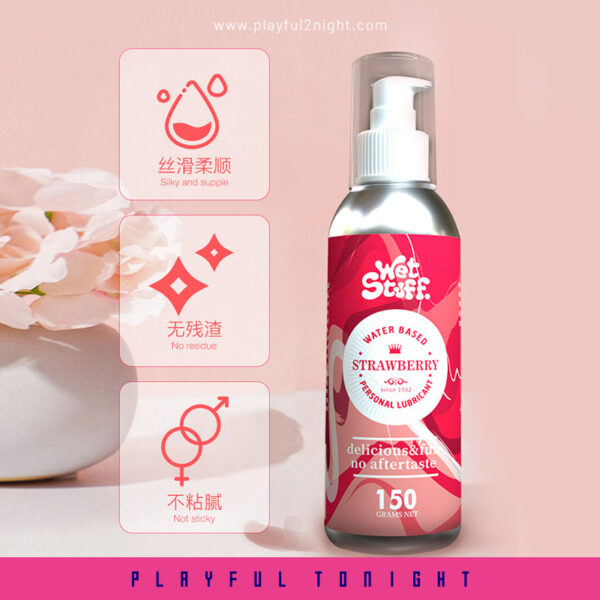 Wetstuff Strawberry Lubricant 150g - Image 4