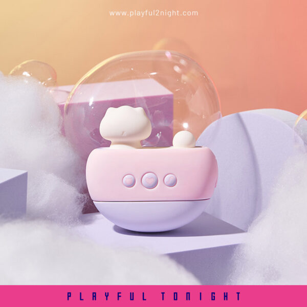 Popocat wandering in the bubble Suction Vibrator Nipple Clamps Delight Set - Image 5