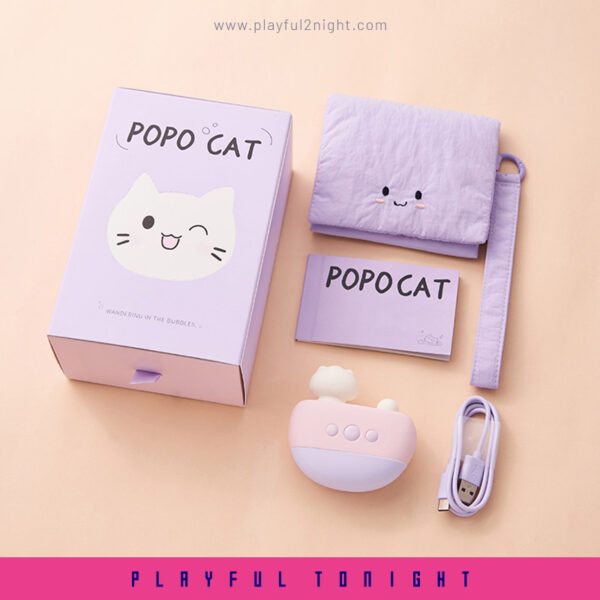 Popocat wandering in the bubble Suction Vibrator Nipple Clamps Delight Set - Image 6