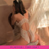 Provocative Lace Delight Bodysuit White - Image 3